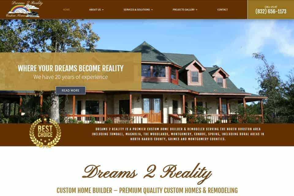 Dreams 2 Reality Custom Homes & Remodeling by Polymics, Ltd.
