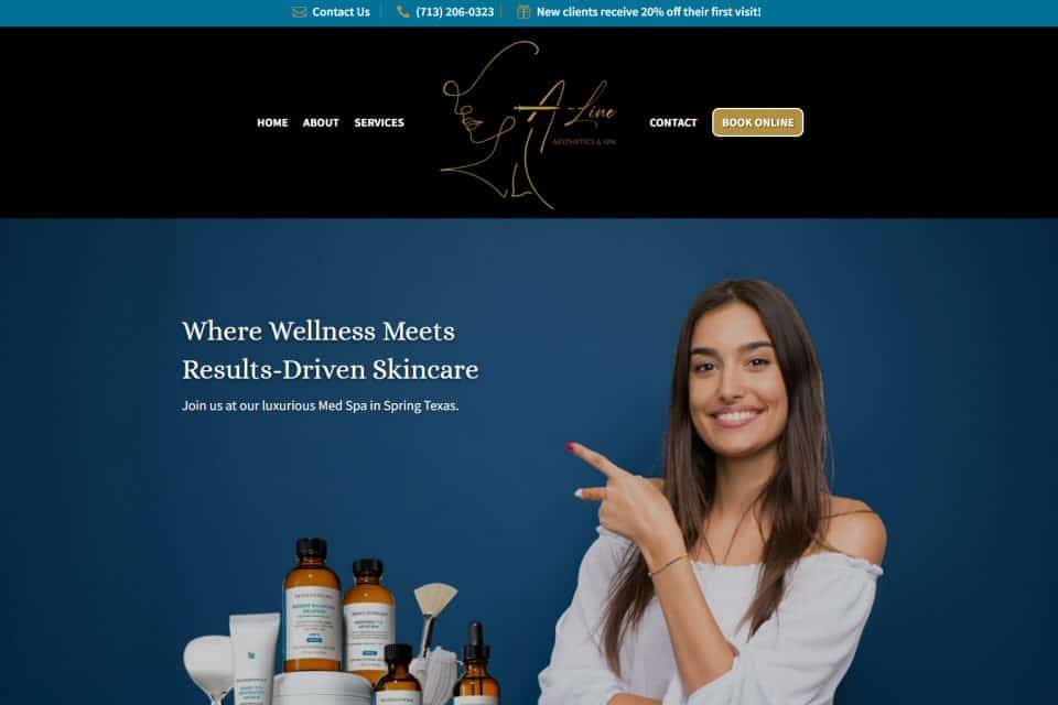A-Line Aesthetics & Spa, Spring, TX by Polymics, Ltd.